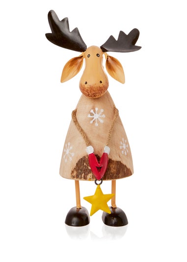 Premier Decorations Iron Moose Christmas Ornament 28cm