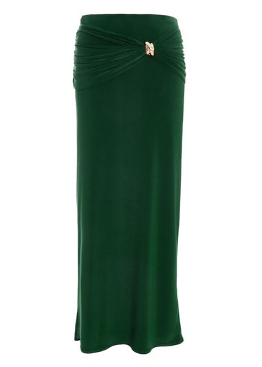 Quiz Green Maxi Skirt