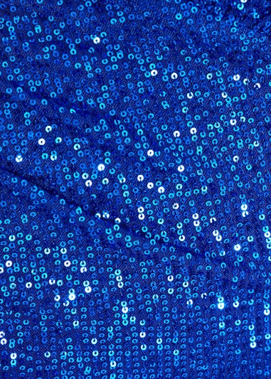 Quiz Blue Sequin Midi Dress