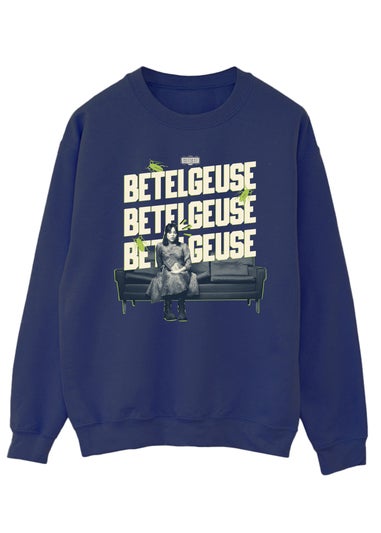 Beetlejuice Astrid Sofa Navy Sweatshirt