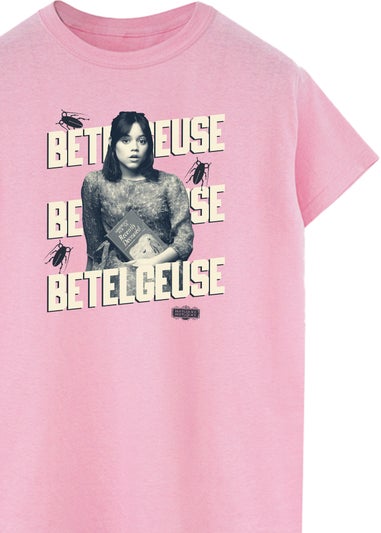 Beetlejuice Astrid Betelgeuse Pink Boyfriend Fit T-Shirt