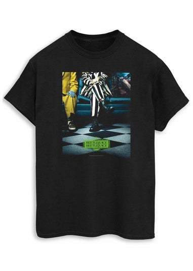 Beetlejuice Beetlejuice Poster Black Boyfriend Fit T-Shirt