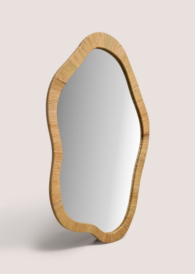 Rattan Abstract Mirror