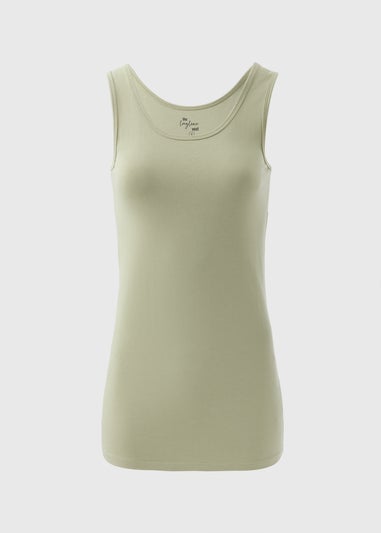 Green Longline Vest Top