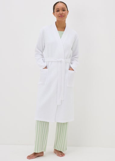 White Waffle Dressing Gown