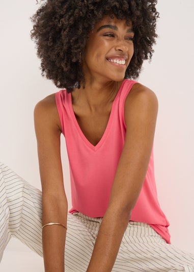 Coral V Neck Vest