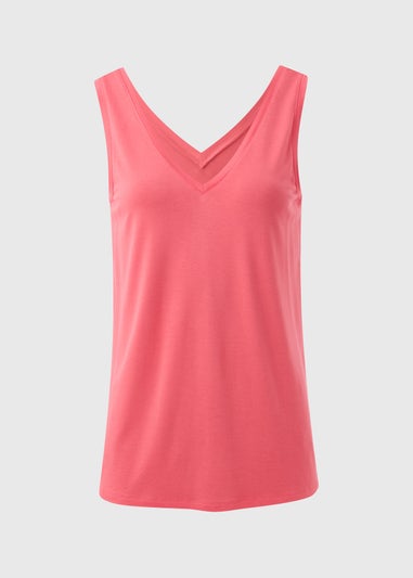 Coral V Neck Vest