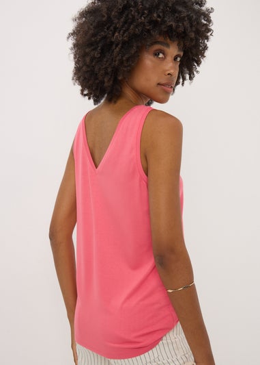 Coral V Neck Vest