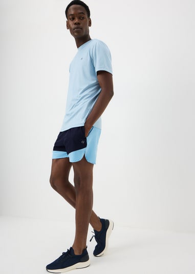 Souluxe Blue Block Shorts