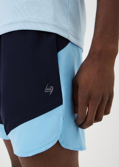 Souluxe Blue Block Shorts