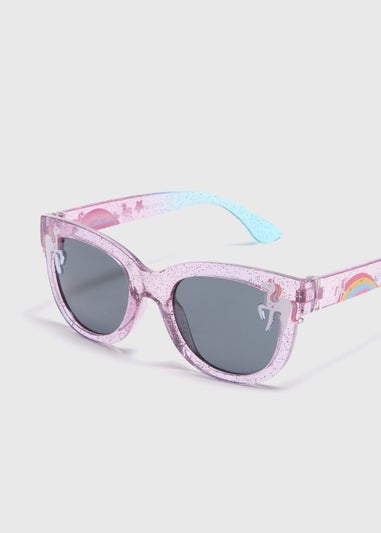 Kids Lilac Unicorn Sunglasses