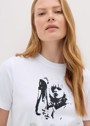 Blondie White Debbie Harry Graphic T-Shirt