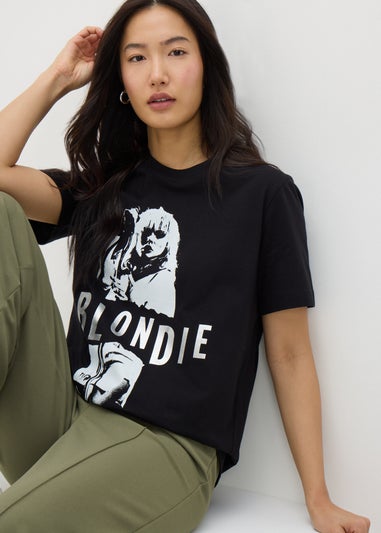 Black Blondie Monochrome Graphic T-Shirt