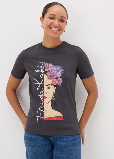 Charcoal Grey Frida Kahlo T-Shirt