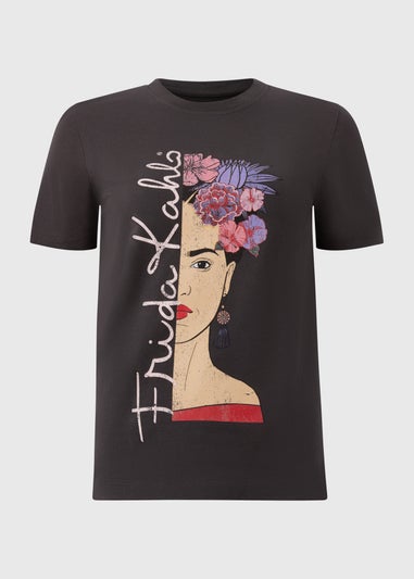 Charcoal Grey Frida Kahlo T-Shirt