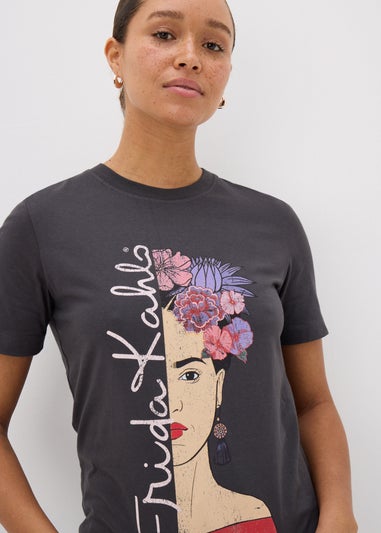 Charcoal Grey Frida Kahlo T-Shirt