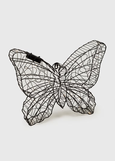 Black Solar Wire Butterfly