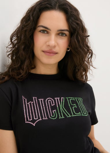 Wicked Black Embellished T-Shirt