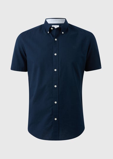 Navy Short Sleeve Oxford Shirt