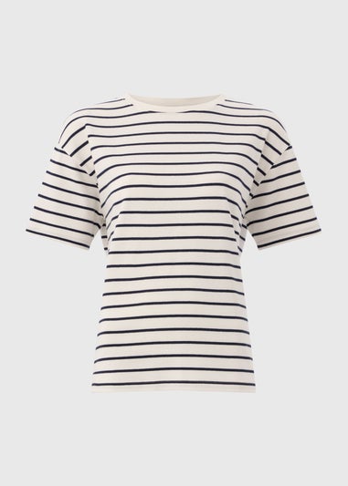 Cream Stripe T-Shirt