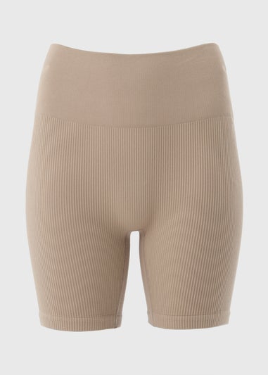 Beige Seamless Cycle Shorts