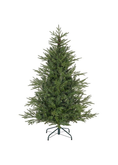 HOMCOM Green Artificial Christmas Tree with Hinged Branches