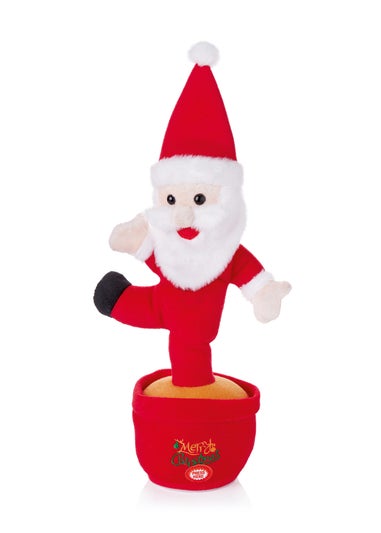 Premier Decorations Battery Operated Dancing Musical Talkback Santa 32cm