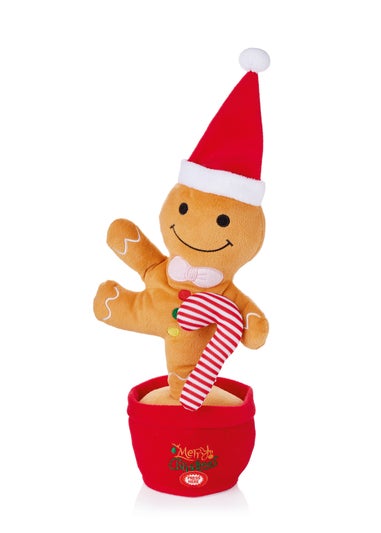 Premier Decorations Battery Operated Dancing Musical Talkback Gingerbread 30cm