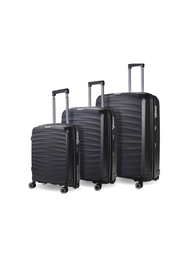 Rock Sunwave Black Large Suitcase