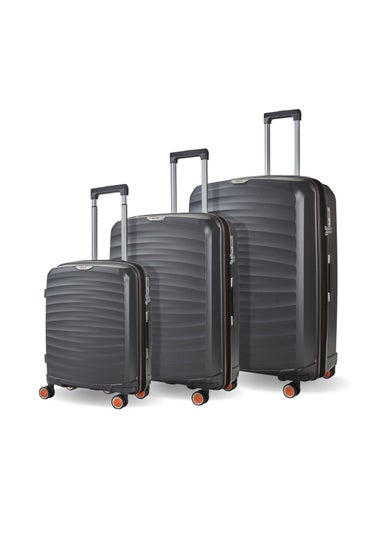 Rock Sunwave Charcoal Large Suitcase