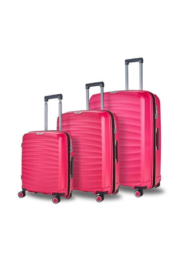 Rock Sunwave Candy Pink Medium Suitcase