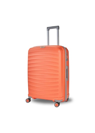 Rock Sunwave Peach Medium Suitcase