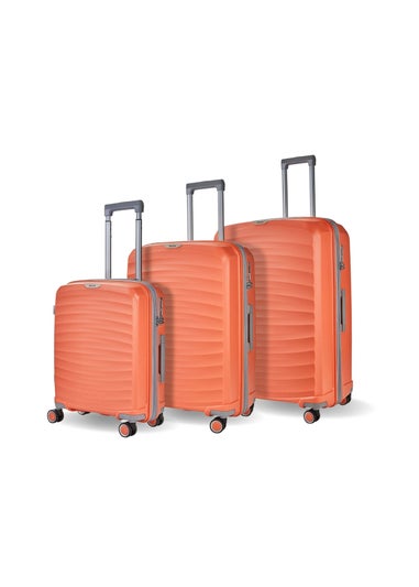 Rock Sunwave Peach Medium Suitcase