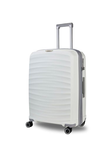 Rock Sunwave White Set Suitcases 3pc