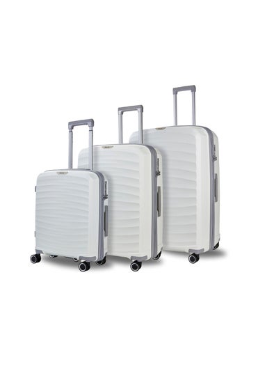 Rock Sunwave White Set Suitcases 3pc