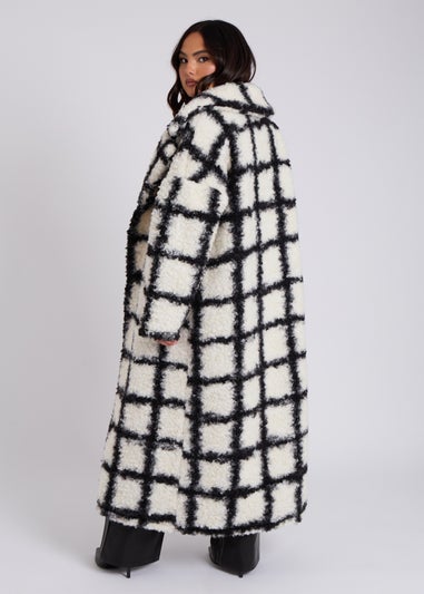 Urban Bliss White/Black Check Borg Crombie