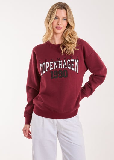 Pink Vanilla Burgundy Copenhagen Sweater