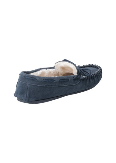 Hush Puppies Navy Allie Slipper