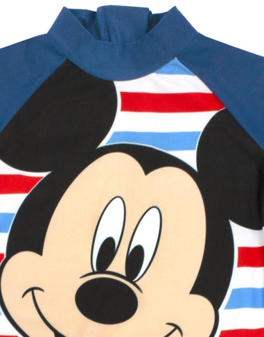 Disney Boys Blue Mickey Mouse 1 Piece Surf Suit (12 Months-6 years)