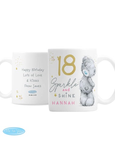 Personalised Memento Company Sparkle & Shine Birthday White Mug