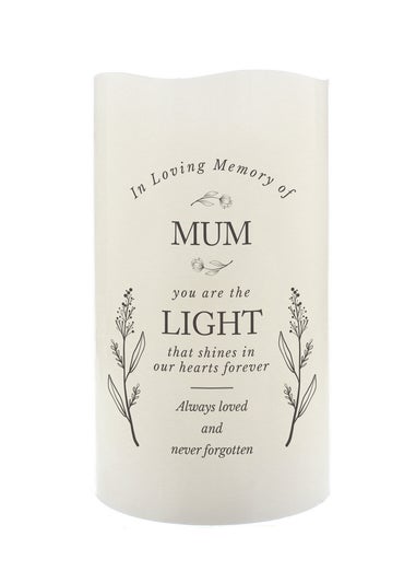 Personalised Memento Company In Loving Memory Cream LED Candle