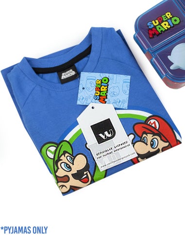 Nintendo Boys Blue Mario & Luigi Pyjama Set (5 - 14 Years)