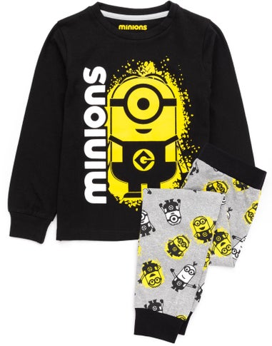 Minions Boys Black Pyjama Set (3-12 Years)