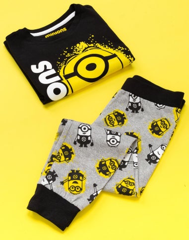 Minions Boys Black Pyjama Set (3-12 Years)