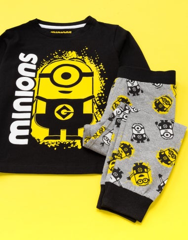 Minions Boys Black Pyjama Set (3-12 Years)