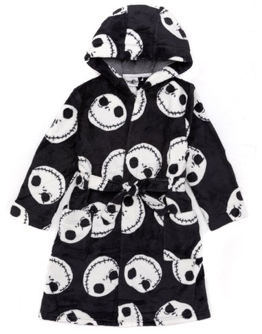 Disney The Nightmare Before Christmas Kids Black Bathrobe (2-14 Years)