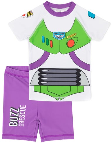 Disney Buzz Lightyear Boys Dress-Up Style 2 Piece Swim Set (12 Months-7 Years)