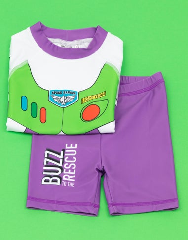 Disney Buzz Lightyear Boys Dress-Up Style 2 Piece Swim Set (12 Months-7 Years)