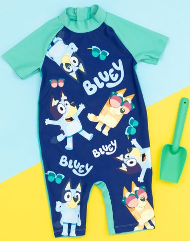 Bluey Boys Blue 1 Piece Surf Suit (18 Months-7 Years)