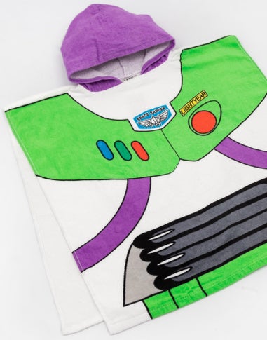 Disney Boys Multicoloured Buzz Lightyear Poncho Towel (One Size)